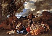 POUSSIN, Nicolas Bacchanal: the Andrians af oil painting picture wholesale